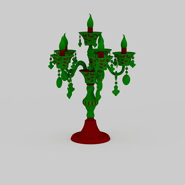 创意蜡烛台3D模型