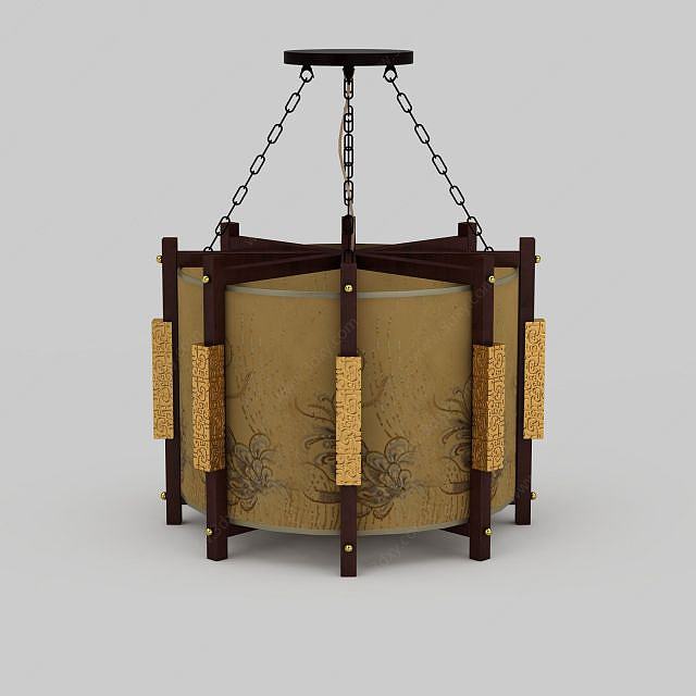 中式古典吊灯3D模型
