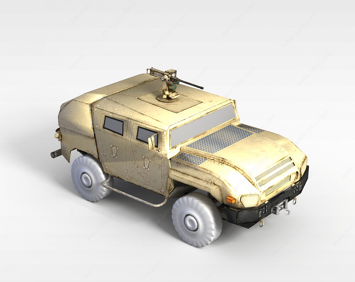 军用侦查车3D模型