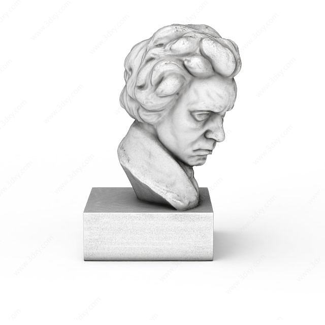 贝多芬雕像3D模型