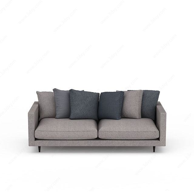 现代客厅沙发3D模型
