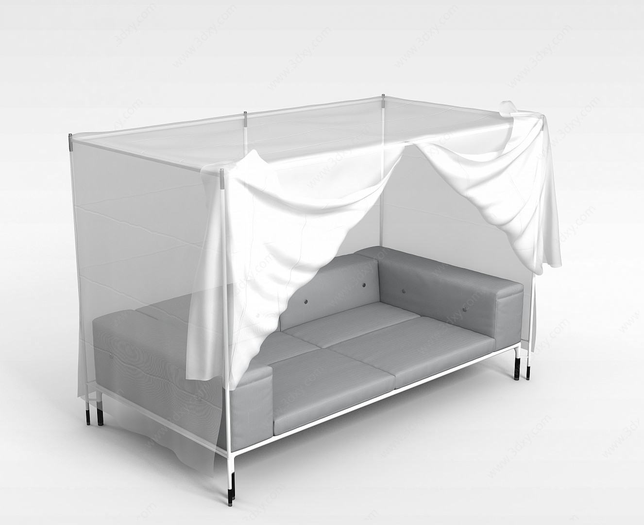 带帐篷沙发3D模型