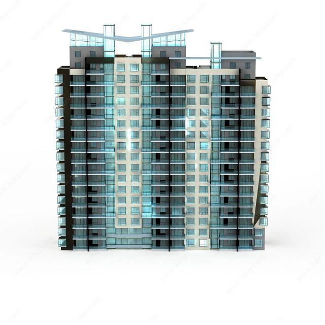 现代大楼建筑3D模型