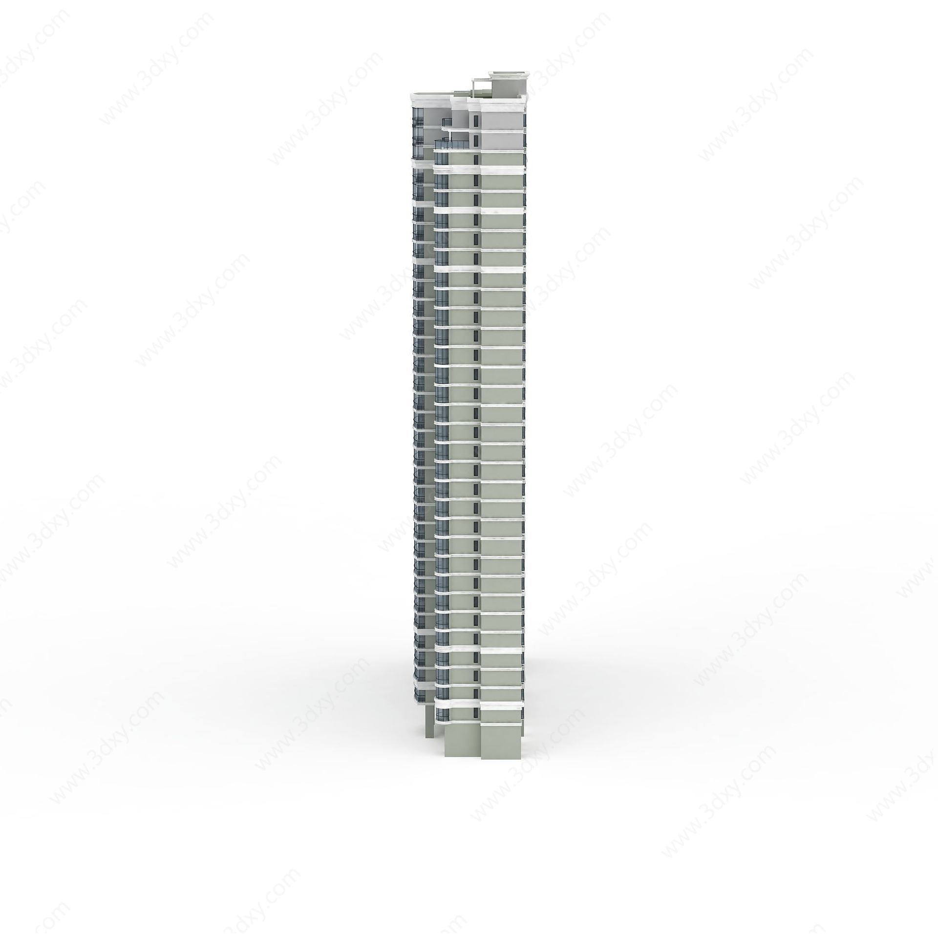 现代住宅建筑3D模型
