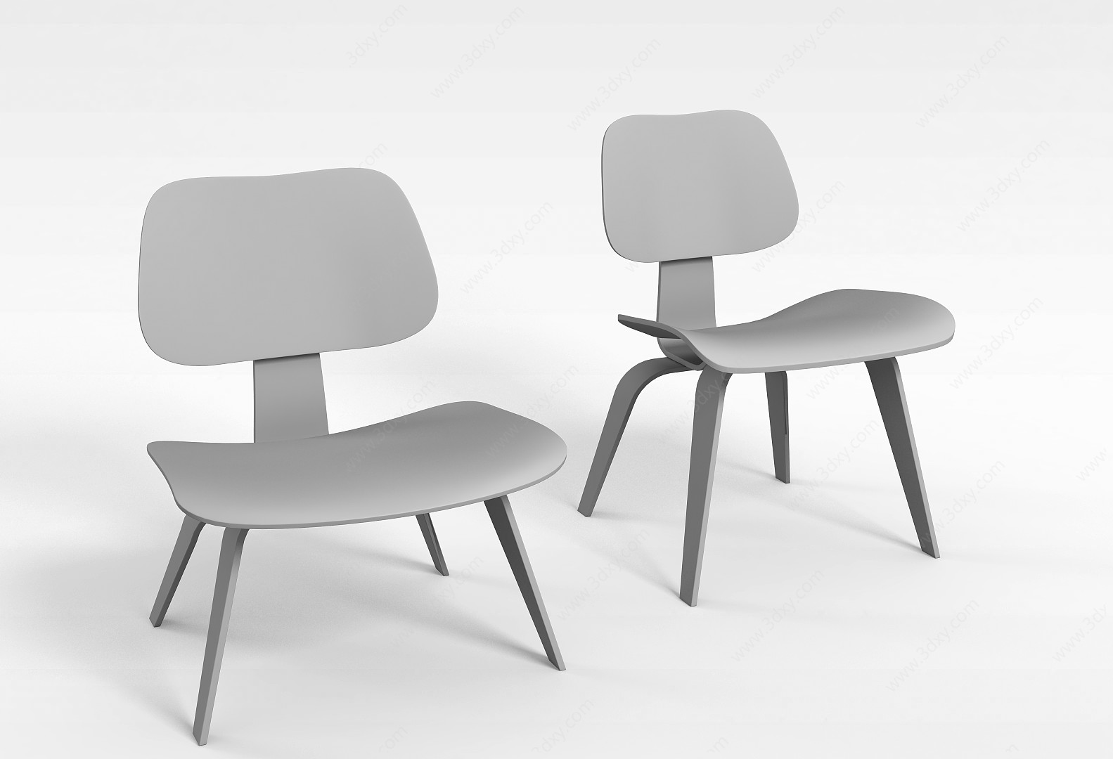 会议椅子组合3D模型