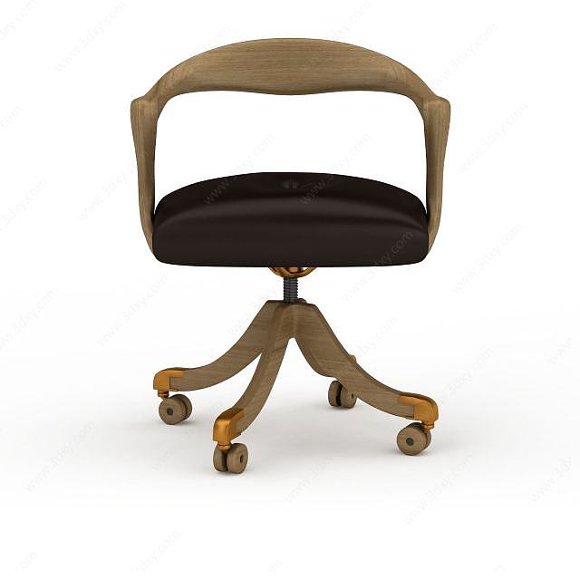 木质转椅3D模型
