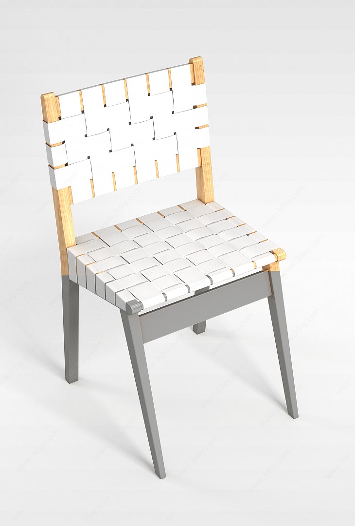 简约编织椅子3D模型