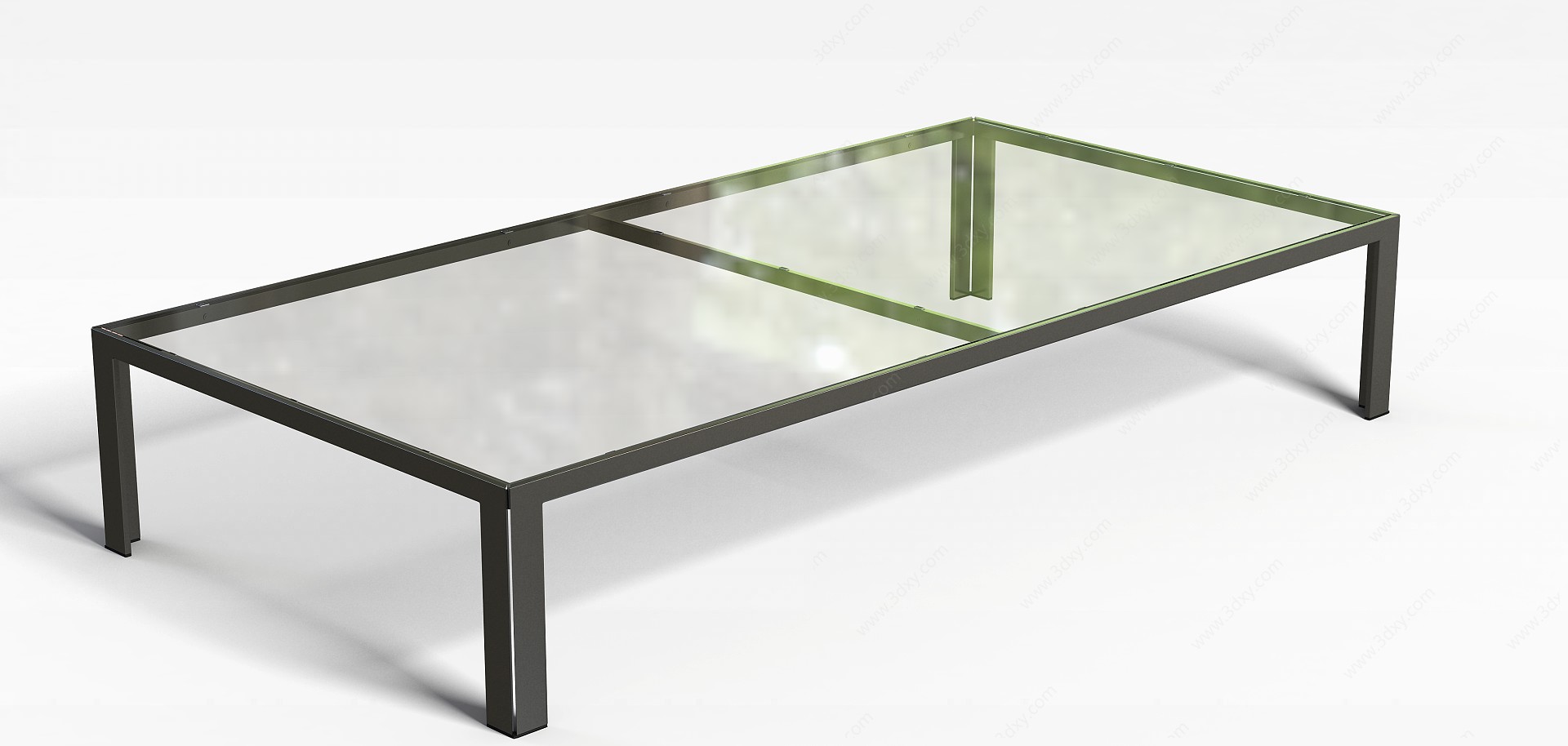 家庭玻璃桌3D模型