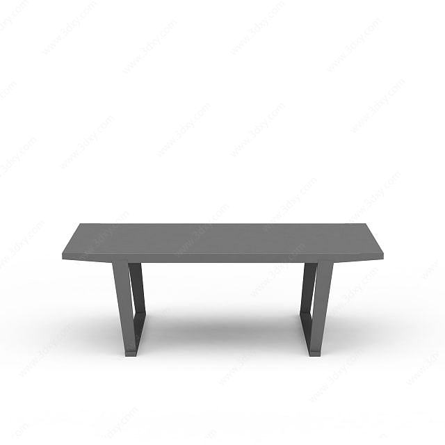 灰色桌子3D模型