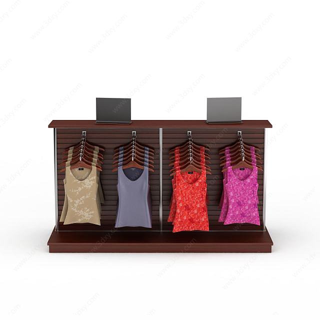 女式吊带衣3D模型