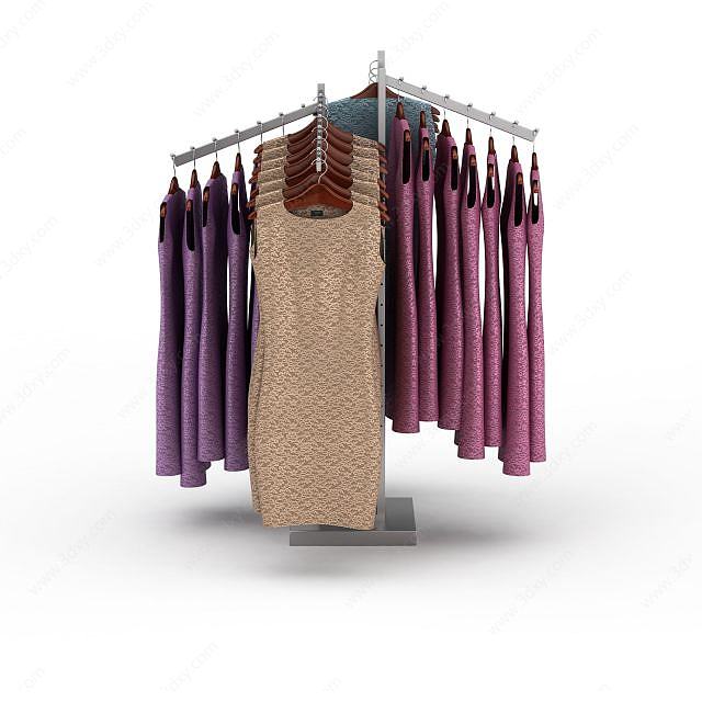 商场连衣裙3D模型