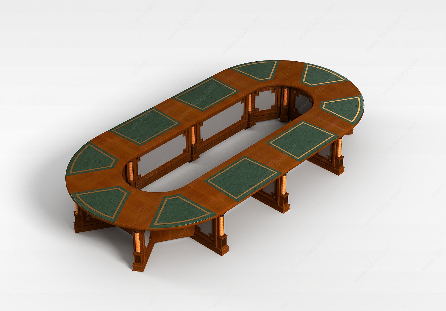 赌场梭哈台桌3D模型