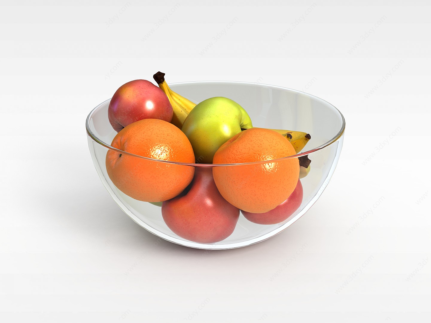 水果组合3D模型