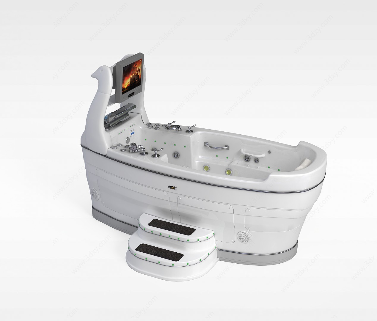 豪华现代浴缸3D模型