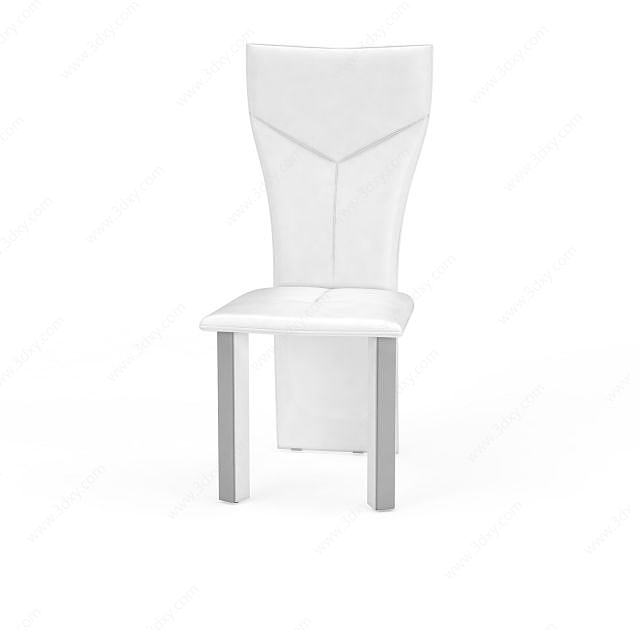 创新白色椅子3D模型