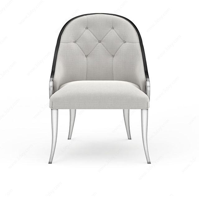 现代白色椅子3D模型