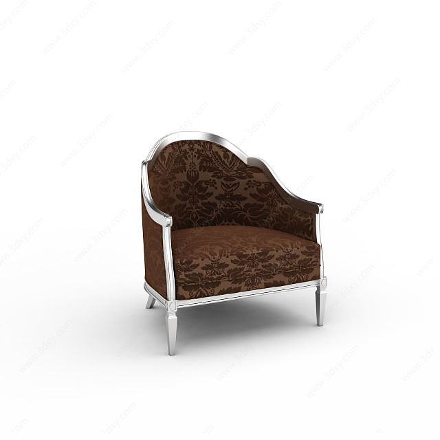 欧式单人椅子3D模型