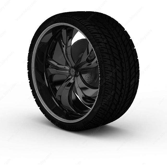 汽车轮胎3D模型