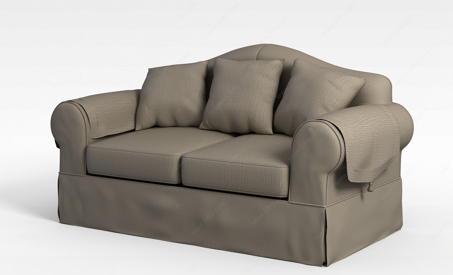 舒适双人沙发3D模型