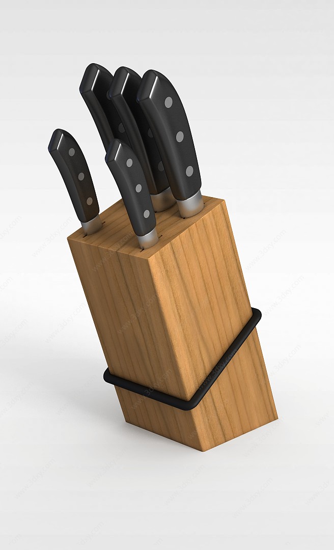 木质刀具盒3D模型