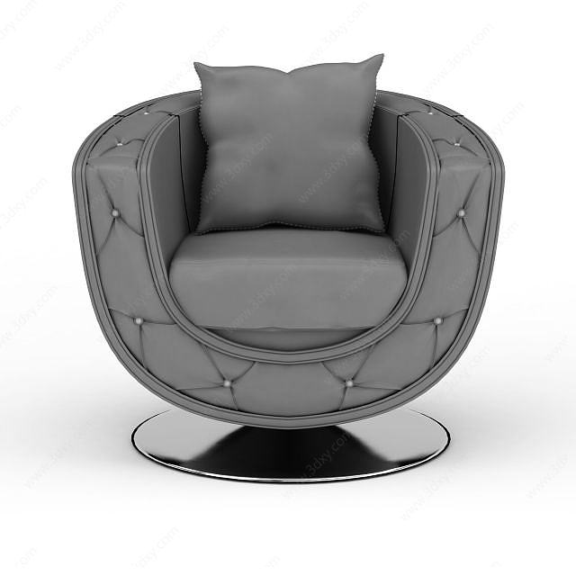 创意灰色沙发3D模型