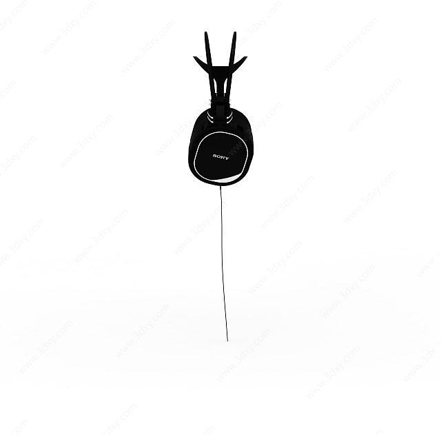 sony耳机3D模型