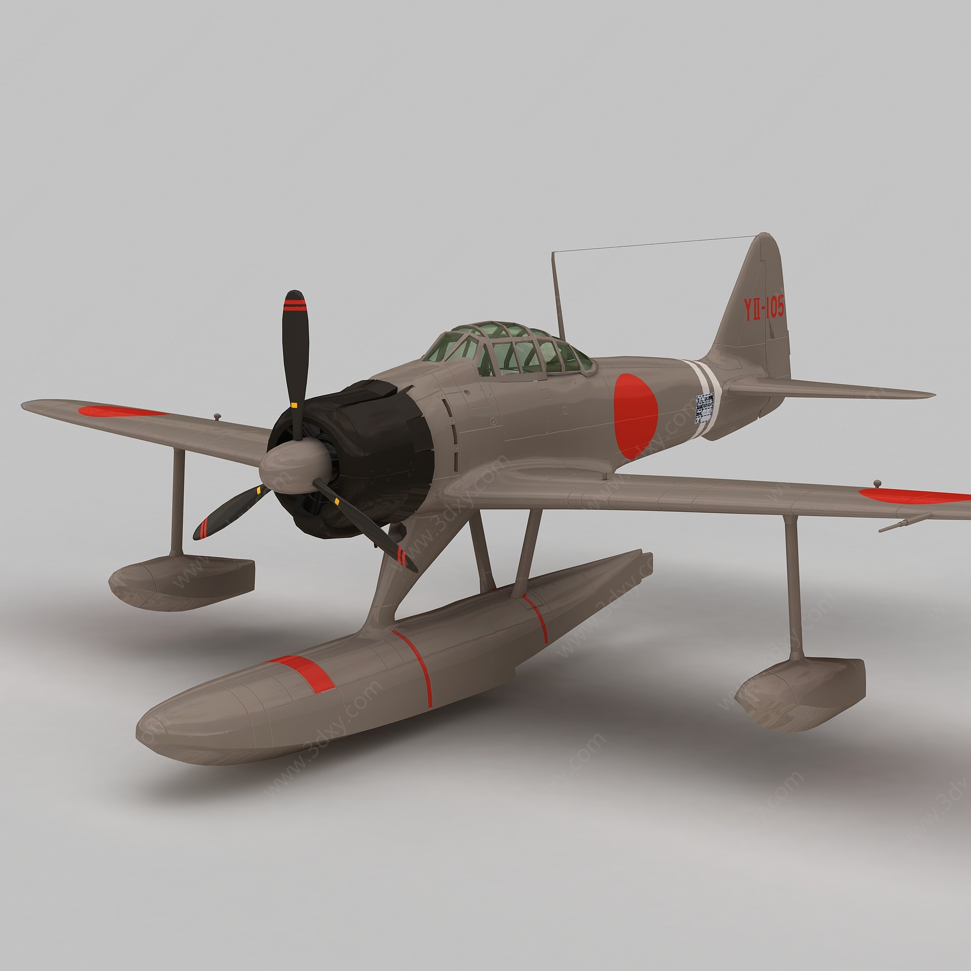 A6M2N战斗机3D模型
