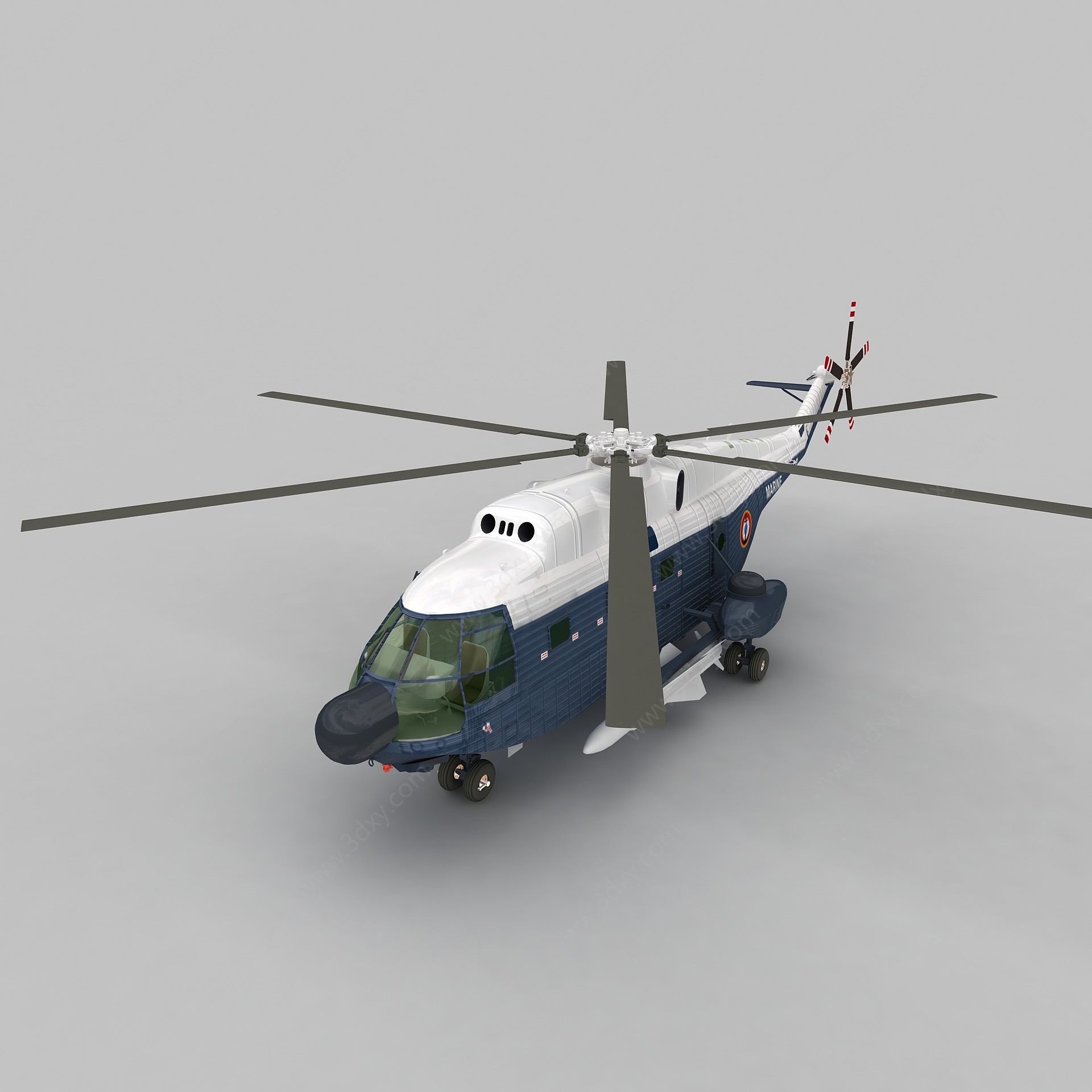FRELON直升战斗机3D模型