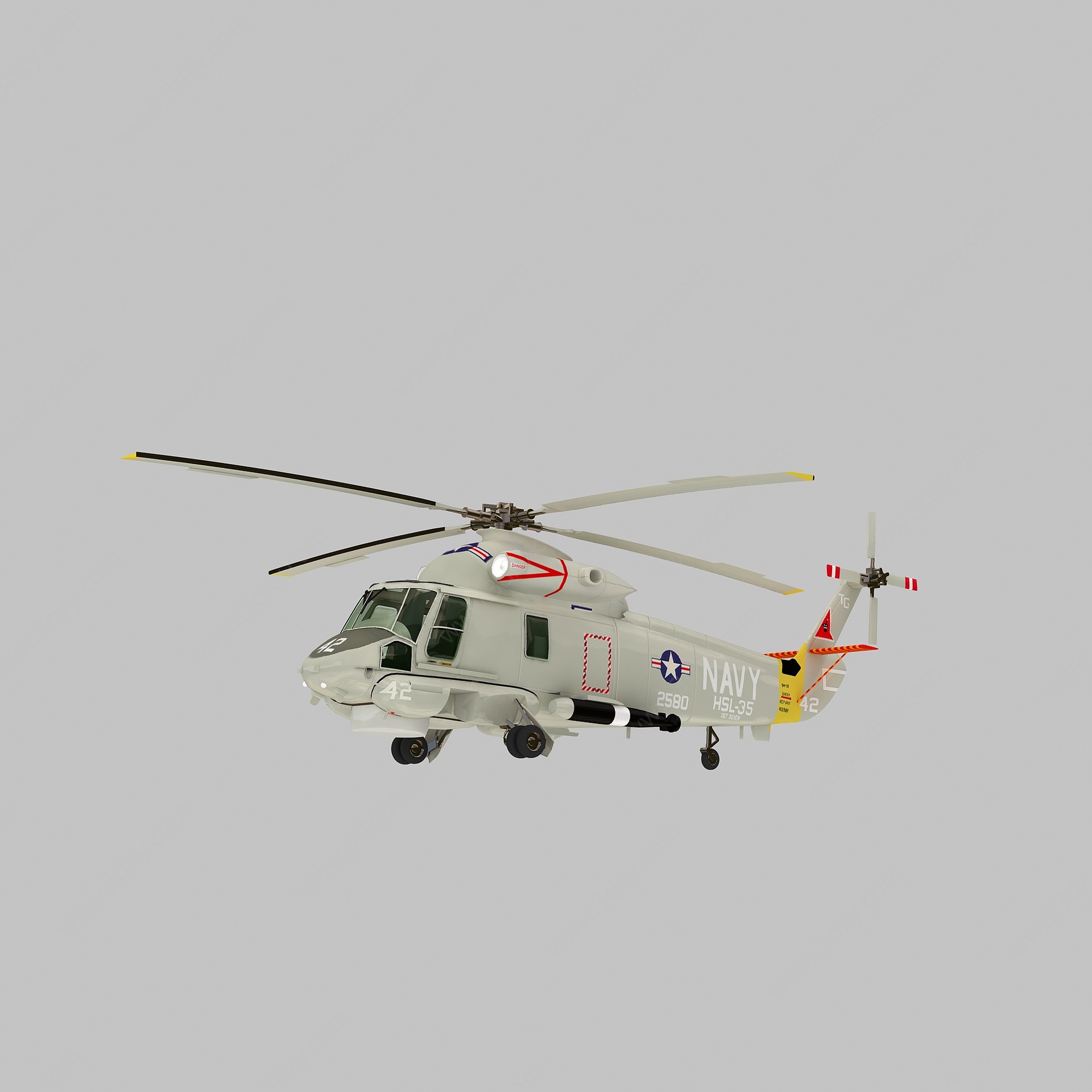 海妖战斗直升机3D模型