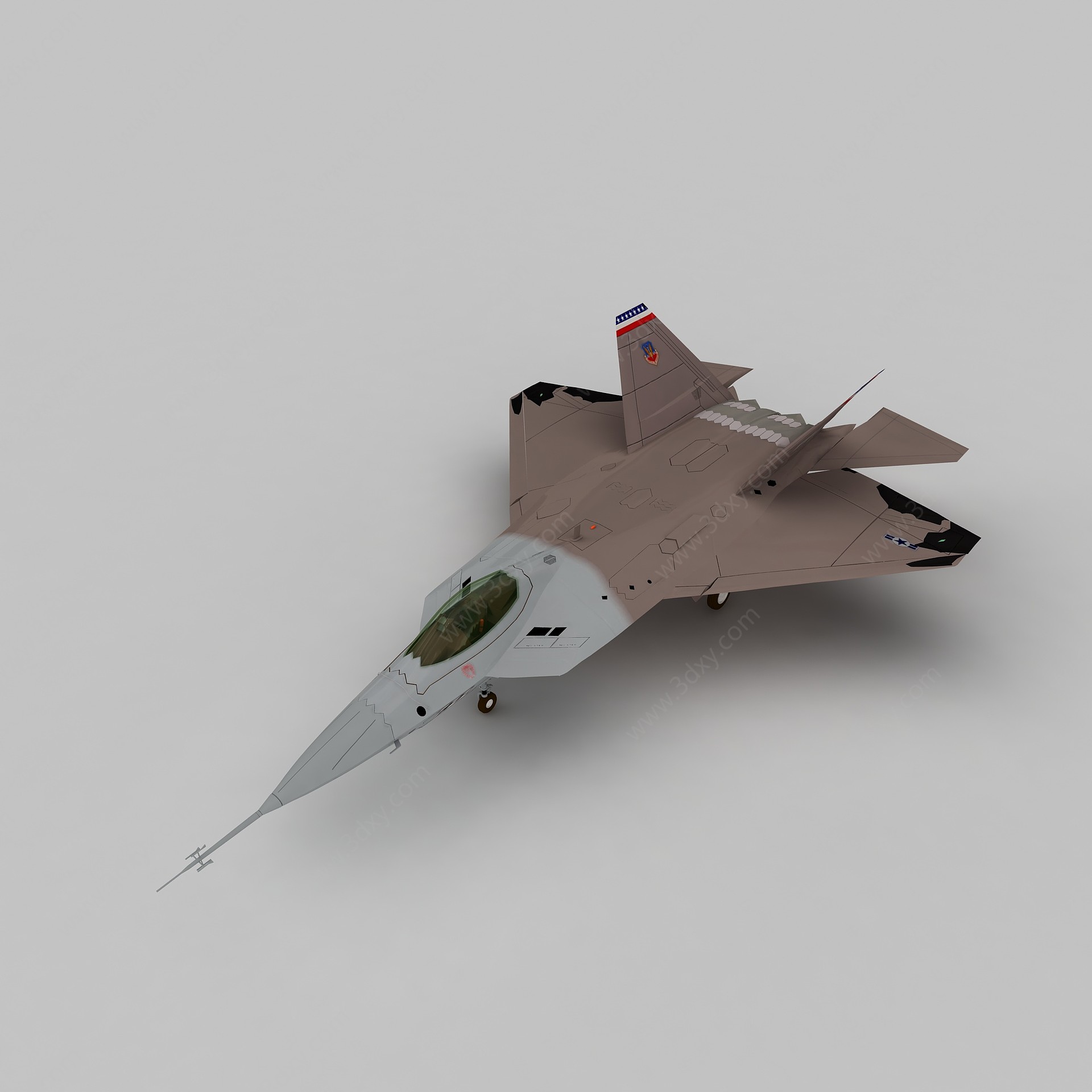 YF22隐形战斗机3D模型