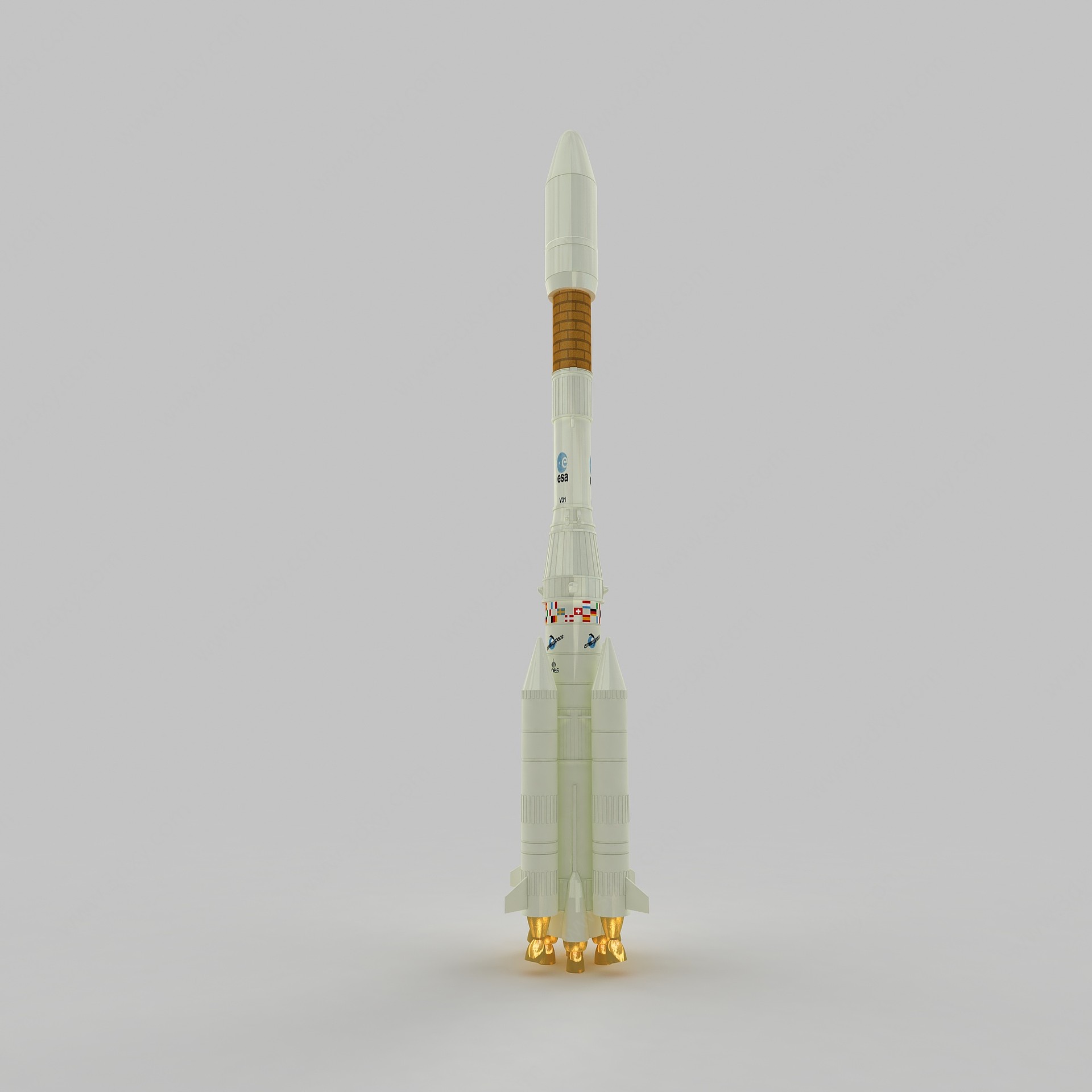 载人火箭3D模型