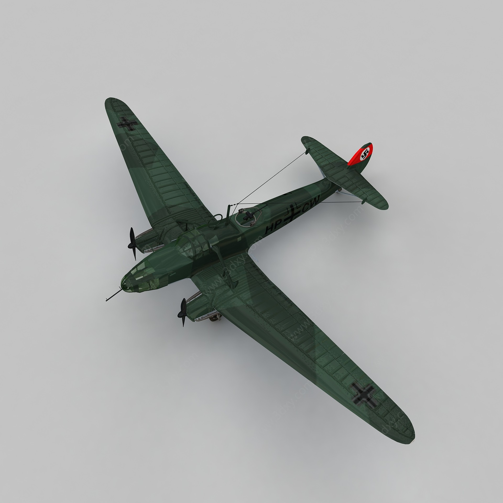 二战轰炸机3D模型