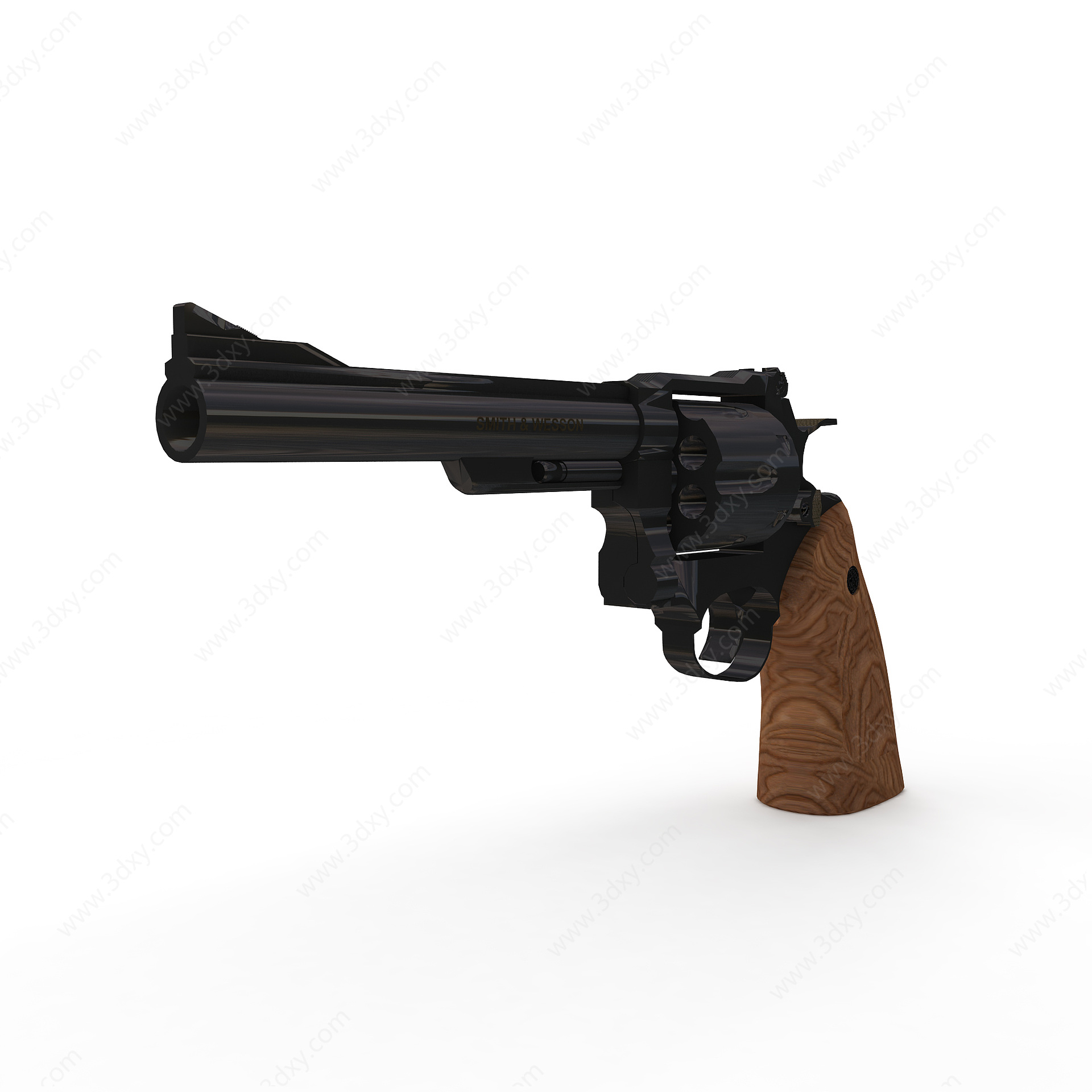左轮手枪3D模型