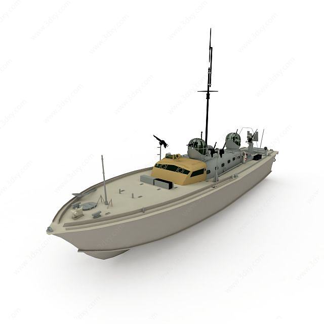 demora军用快艇3D模型