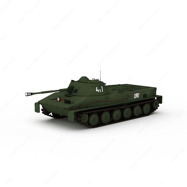 苏联BT-SV轻型坦克3D模型