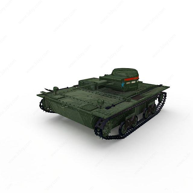 苏联T-60轻坦克3D模型
