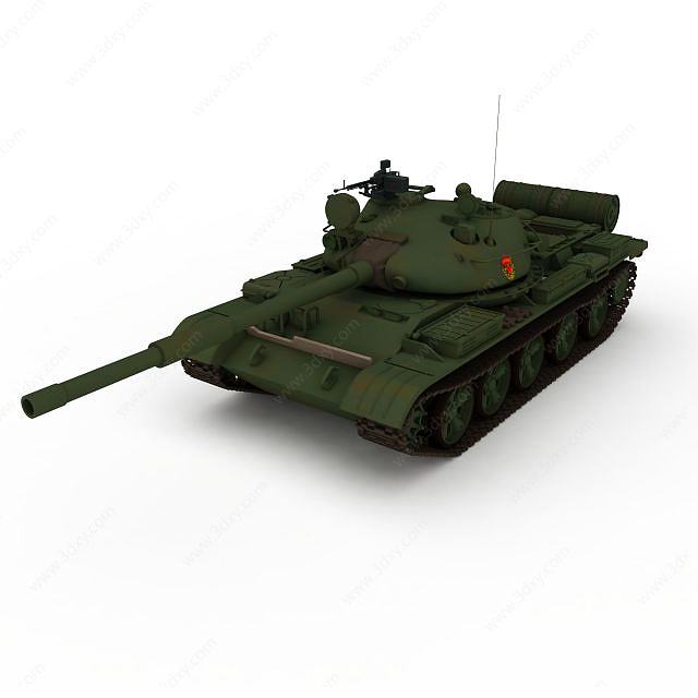 中国59式中型坦克3D模型