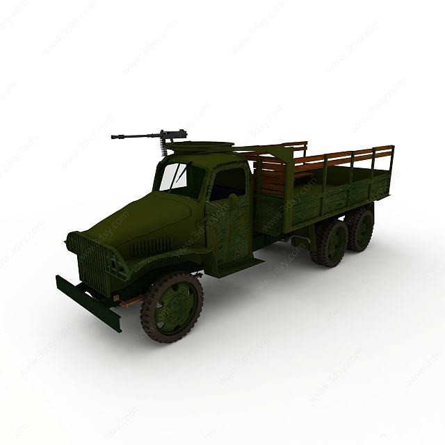 军队运兵车3D模型
