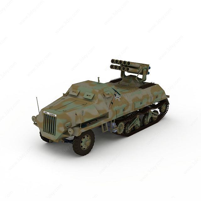导弹装甲车3D模型