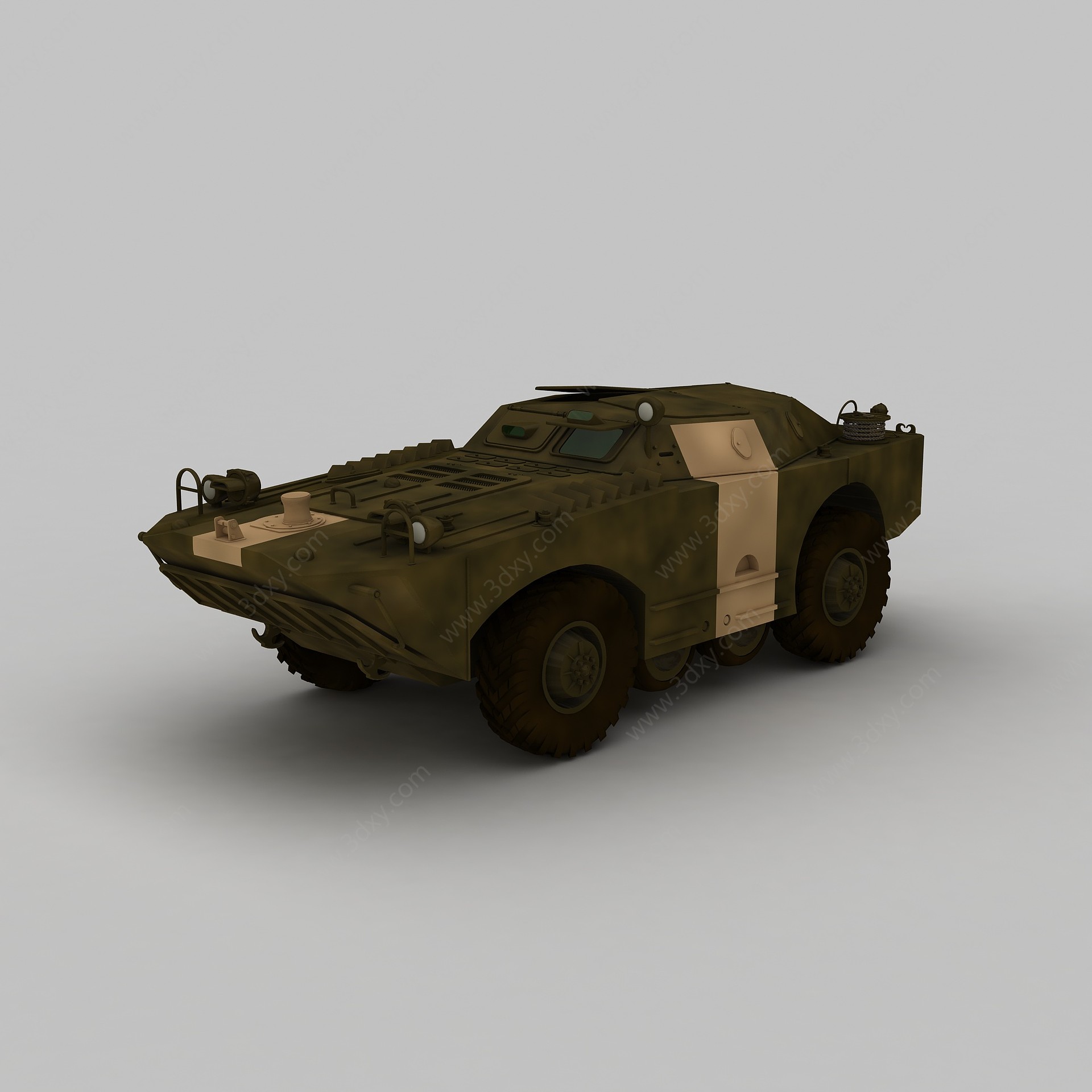 防爆装甲车3D模型