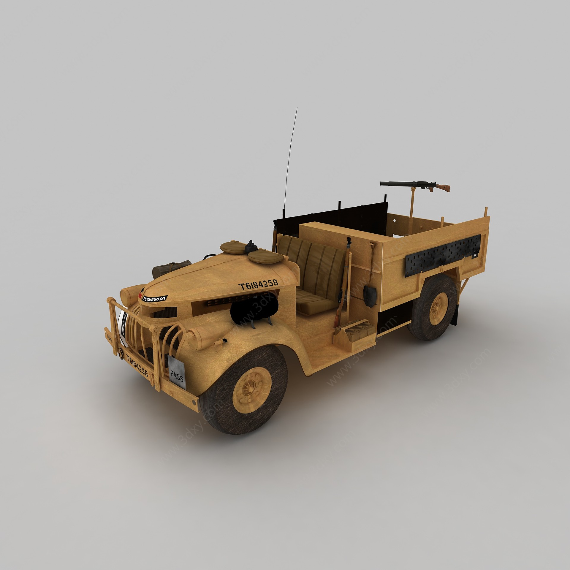 二战德国侦查车3D模型