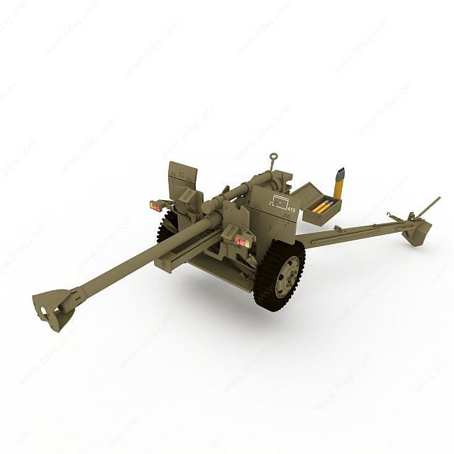 德国二战高射炮3D模型