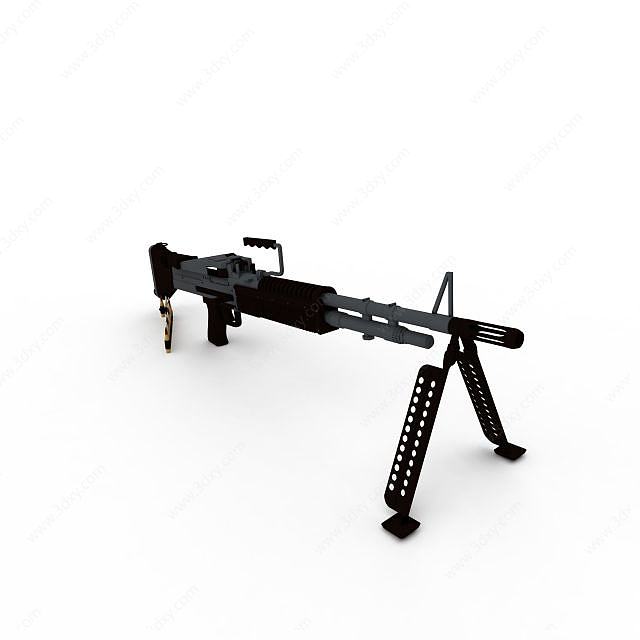 M60重机枪3D模型