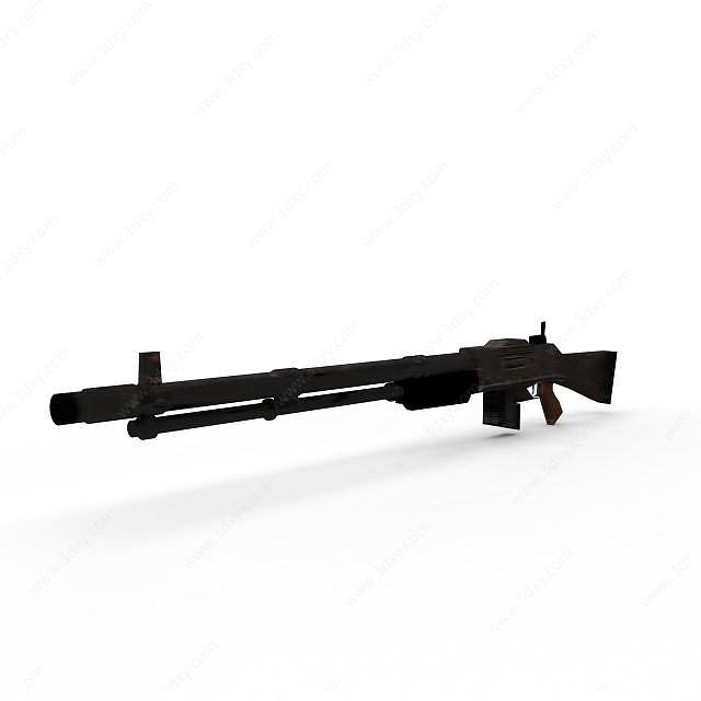 半自动步枪3D模型