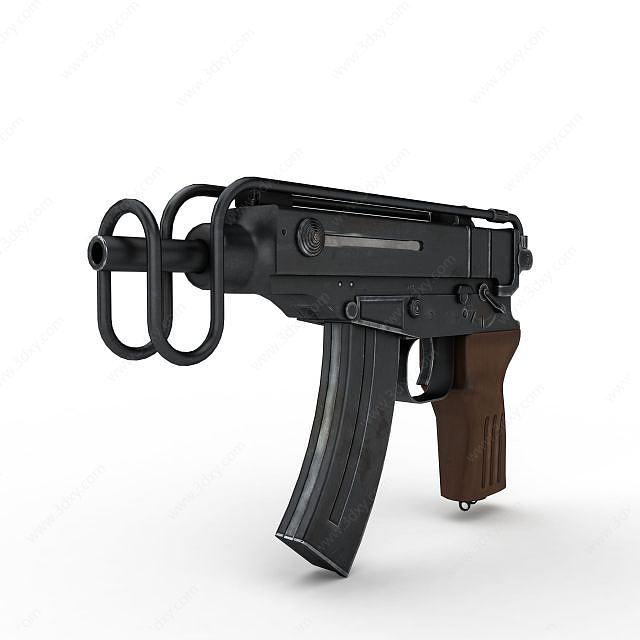 捷克Skorpion冲锋枪3D模型