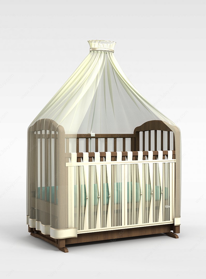 宝宝单人床3D模型