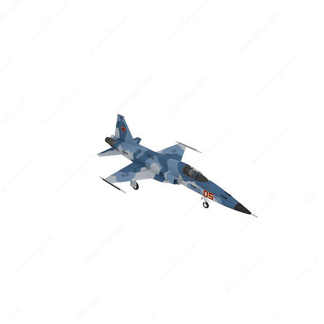 歼-8II战斗机3D模型