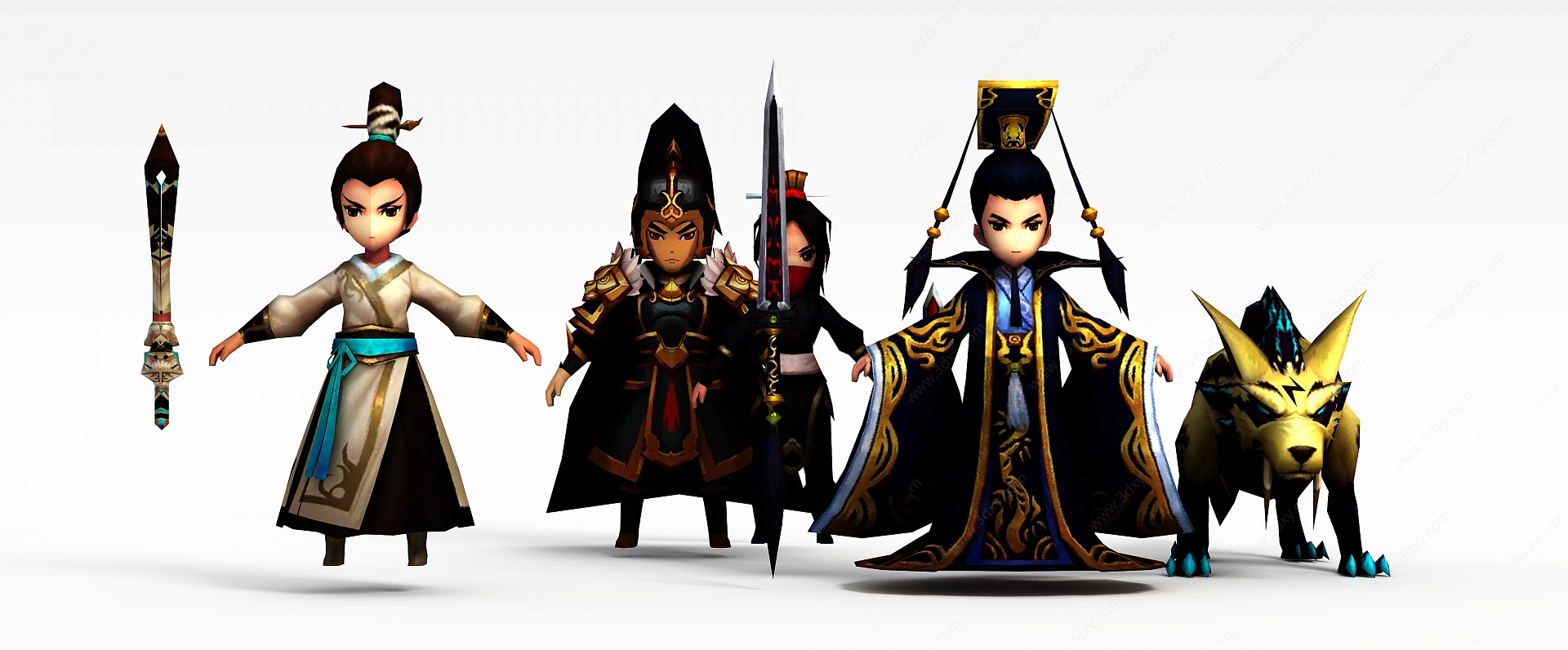 皇帝游戏人物3D模型