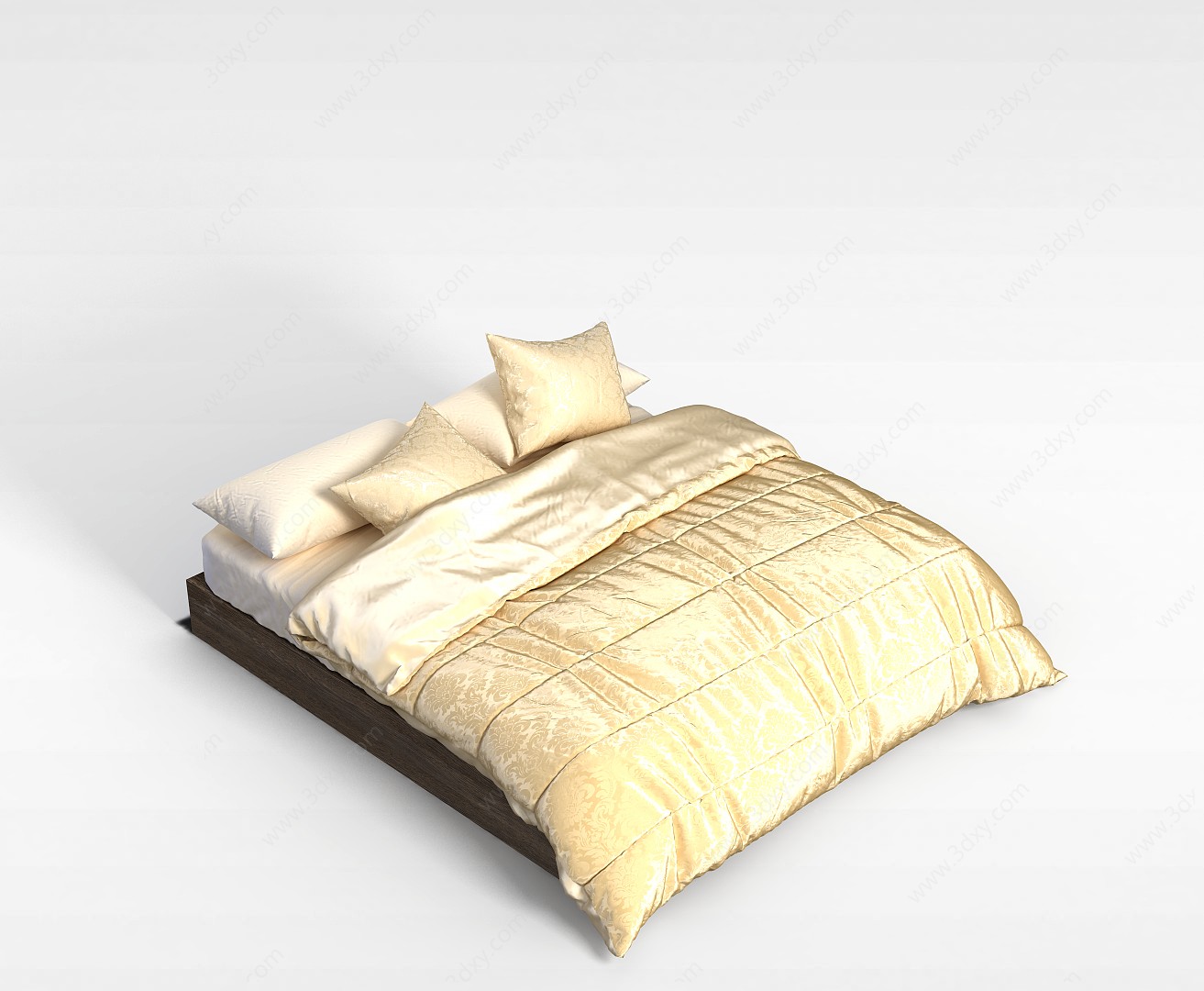 欧式卧室床3D模型