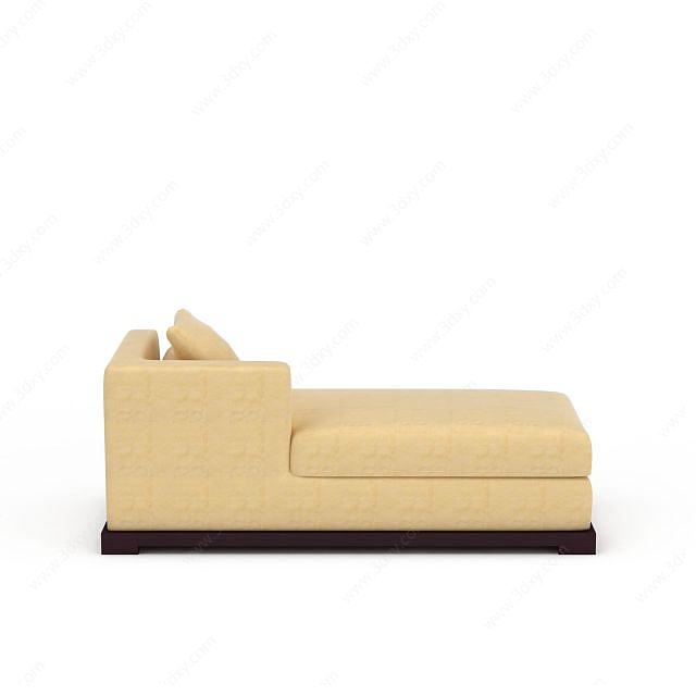 米黄色沙发3D模型